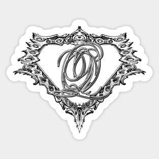 Super Sleek Style Q Symbol Sticker